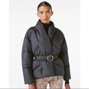 Frame Belted Wrap Puffer Jacket XS, New with tags